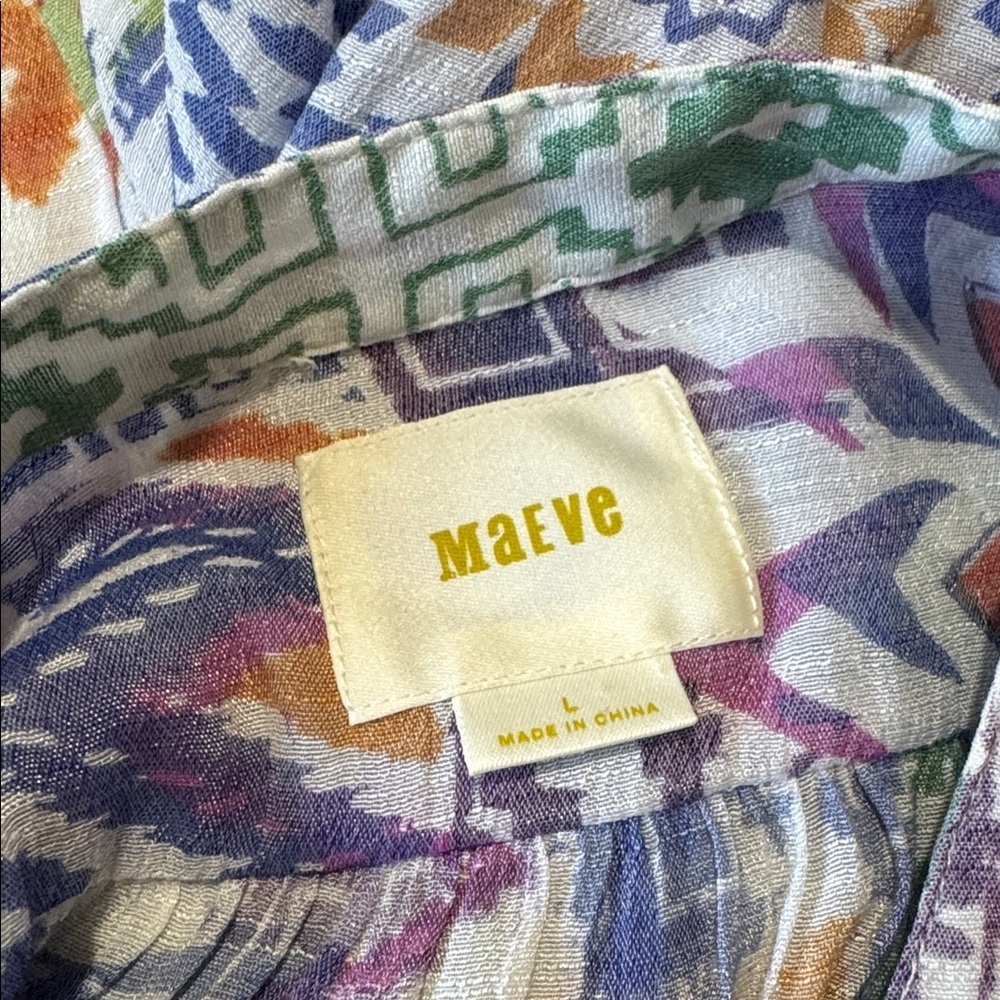Anthropologie Maeve Brynna Buttondown Blouse, Size  Large - Picture 6 of 10